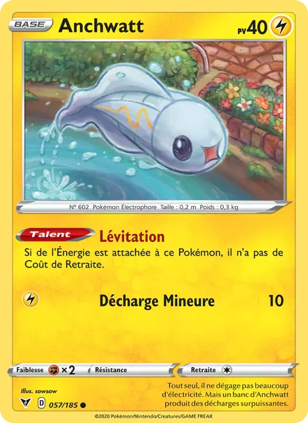 Anchwatt — Voltage Éclatant 57 French Pokémon card