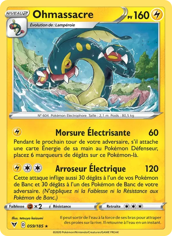 Ohmassacre — Voltage Éclatant 59 French Pokémon card