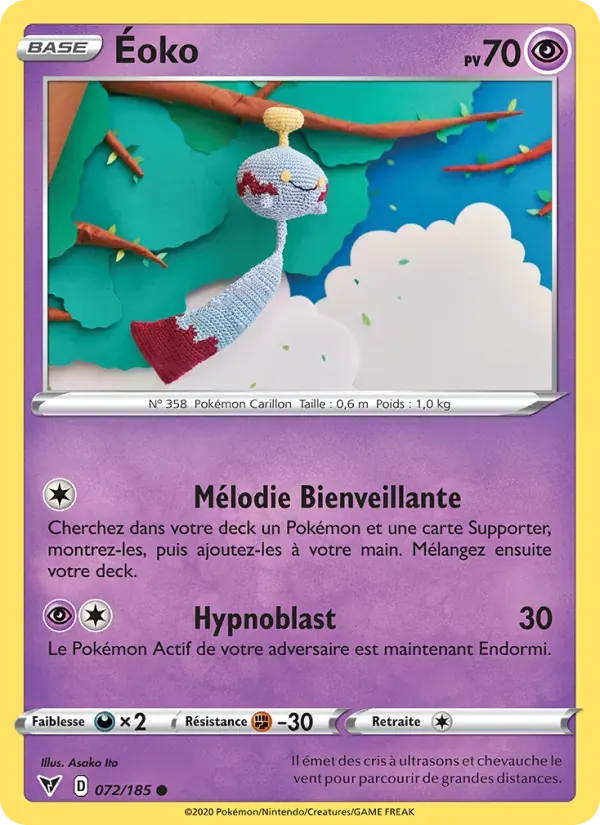 Éoko — Voltage Éclatant 72 French Pokémon card