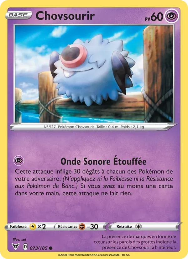 Chovsourir — Voltage Éclatant 73 French Pokémon card