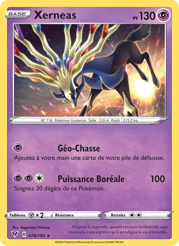 Xerneas — Voltage Éclatant 78 French Pokémon card