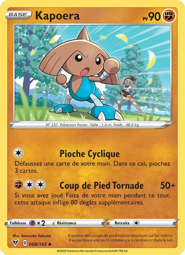 Kapoera — Voltage Éclatant 88 French Pokémon card