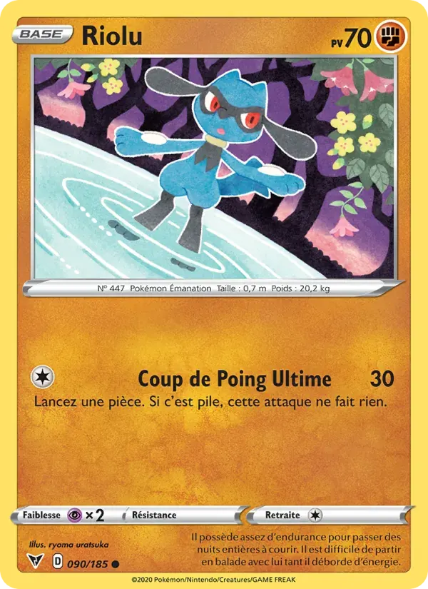 Riolu — Voltage Éclatant 90 French Pokémon card