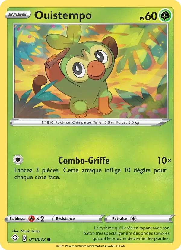 Ouistempo — Destinées Radieuses 11 French Pokémon card