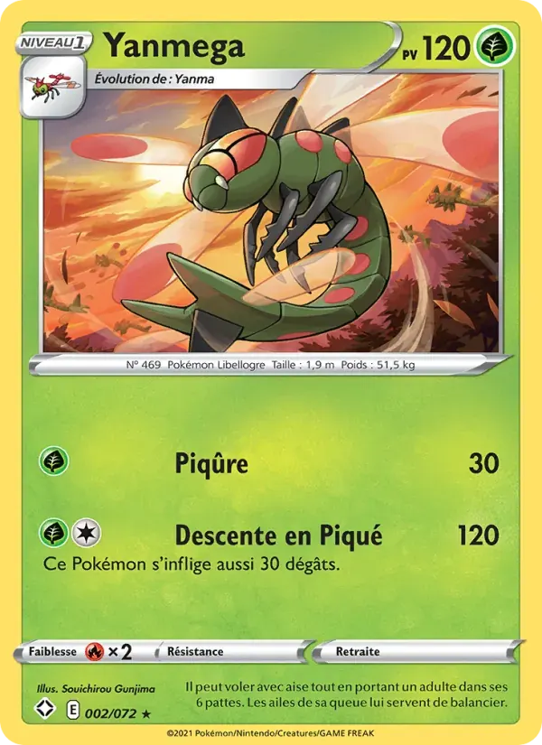 Yanmega — Destinées Radieuses 2 French Pokémon card
