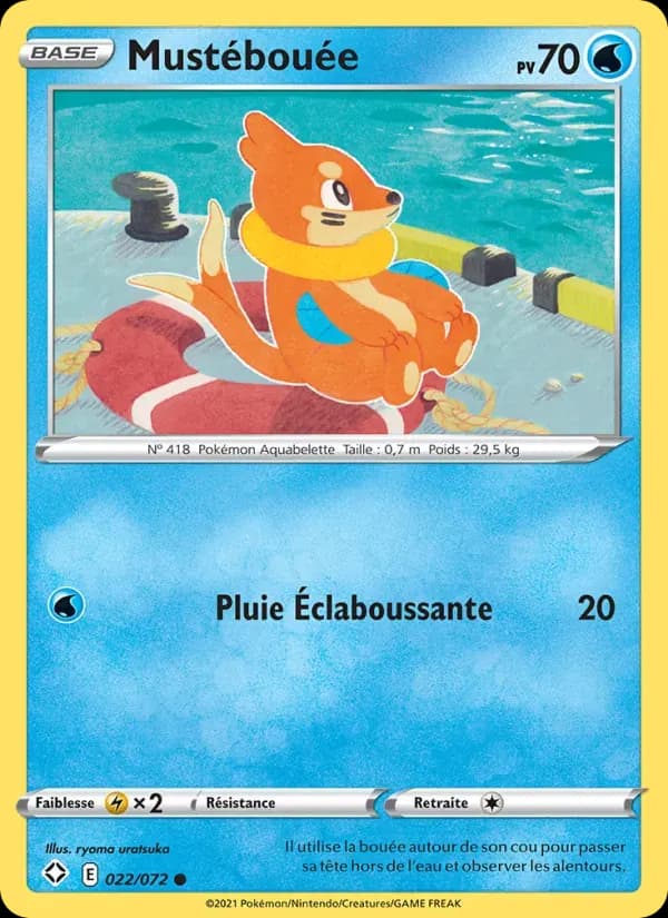 Mustébouée — Destinées Radieuses 22 French Pokémon card