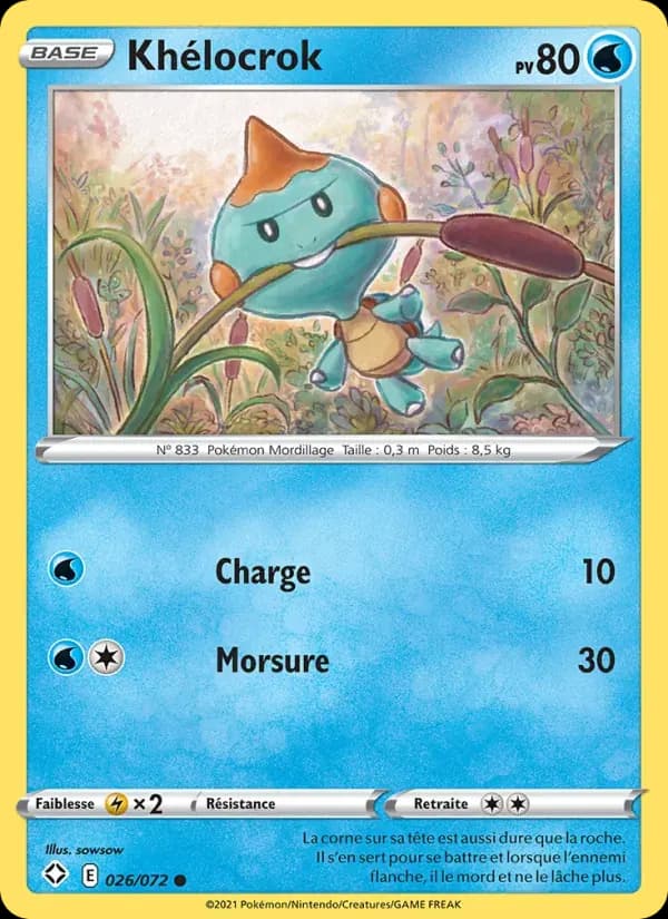 Khélocrok — Destinées Radieuses 26 French Pokémon card