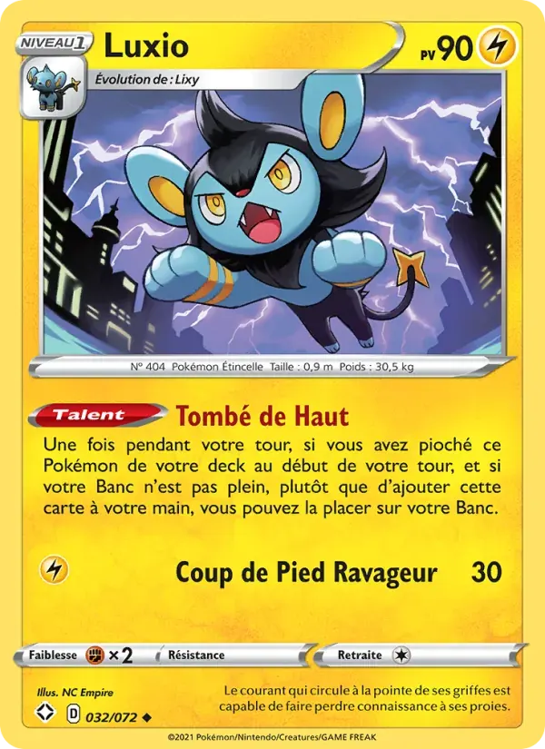 Luxio — Destinées Radieuses 32 French Pokémon card