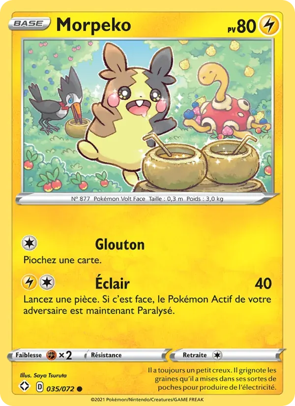 Morpeko — Destinées Radieuses 35 French Pokémon card