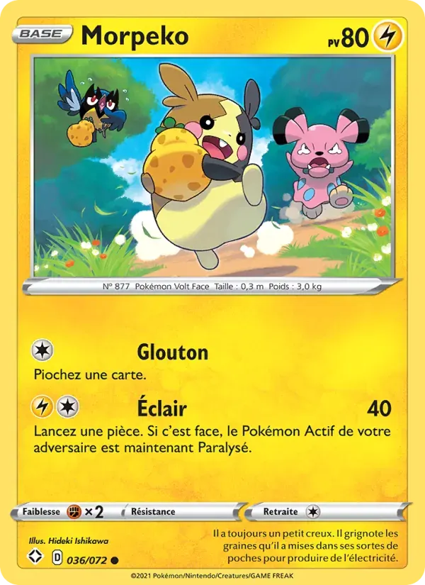 Morpeko — Destinées Radieuses 36 French Pokémon card