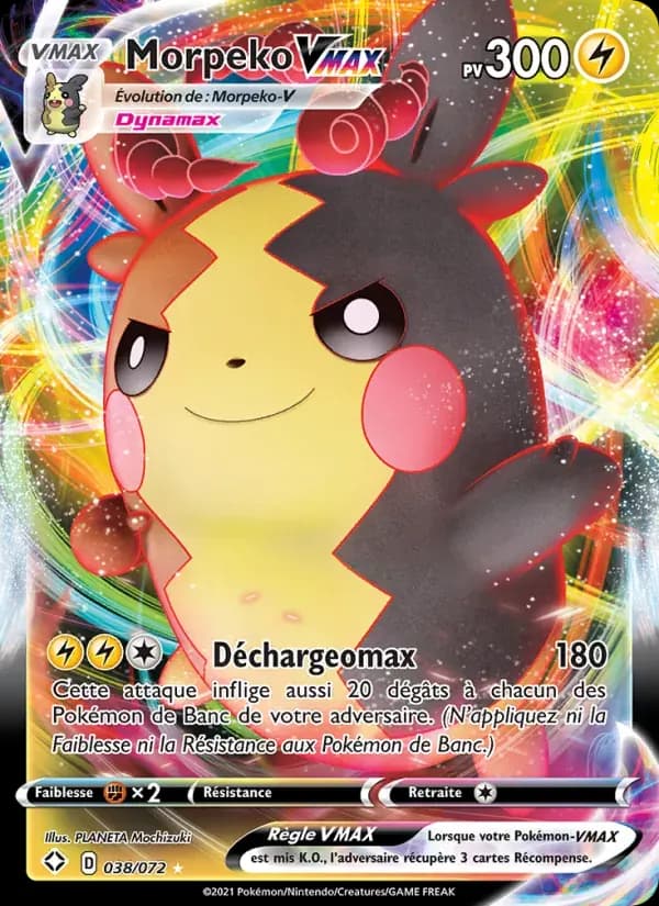 Morpeko VMAX — Destinées Radieuses 38 French Pokémon card