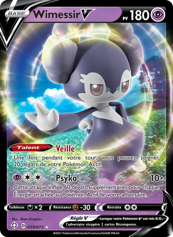 Wimessir V — Destinées Radieuses 39 French Pokémon card