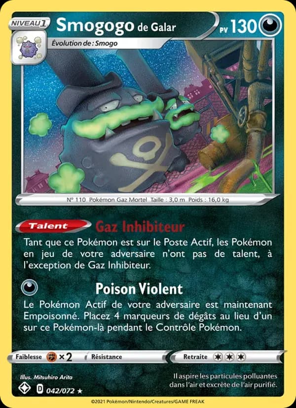 Smogogo de Galar — Destinées Radieuses 42 French Pokémon card