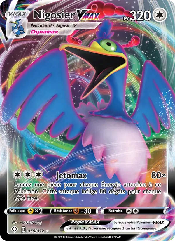 Nigosier VMAX — Destinées Radieuses 55 French Pokémon card