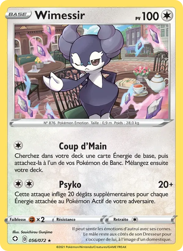 Wimessir — Destinées Radieuses 56 French Pokémon card
