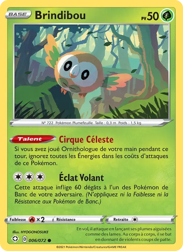 Brindibou — Destinées Radieuses 6 French Pokémon card