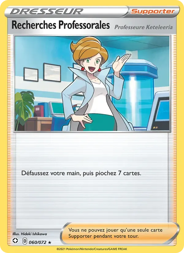 Recherches Professorales (Professeure Keteleeria) — Destinées Radieuses 60 French Pokémon card