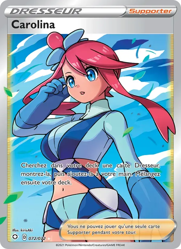 Carolina — Destinées Radieuses 72 French Pokémon card