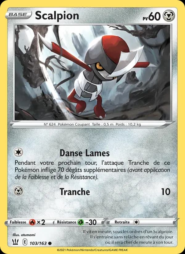 Scalpion — Styles de combat 103 French Pokémon card