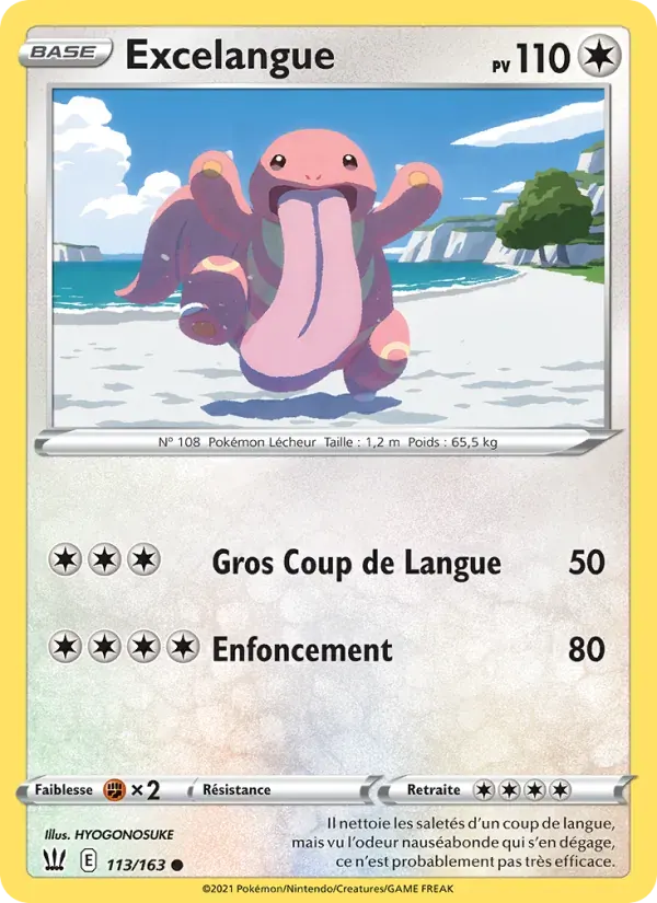 Excelangue — Styles de combat 113 French Pokémon card