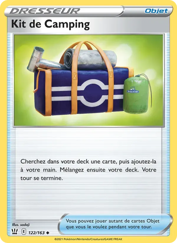 Kit de Camping — Styles de combat 122 French Pokémon card