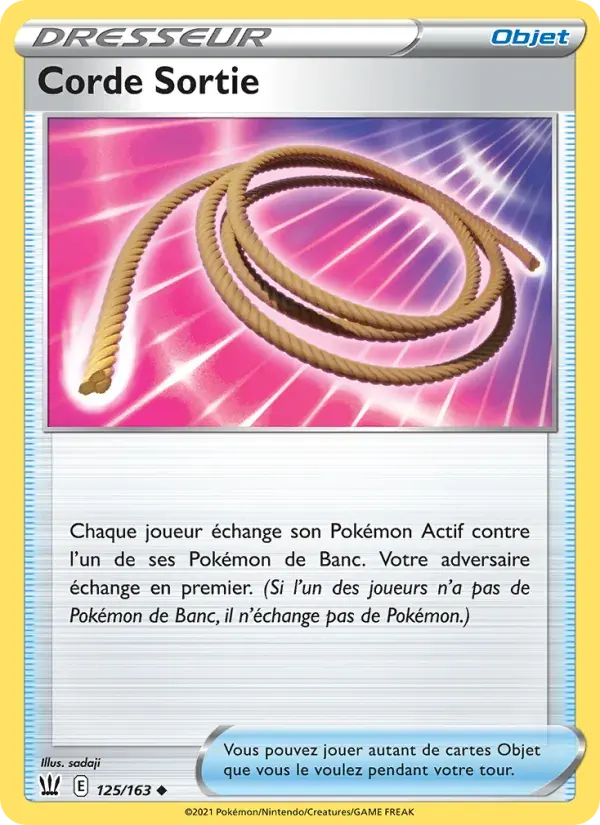 Corde Sortie — Styles de combat 125 French Pokémon card