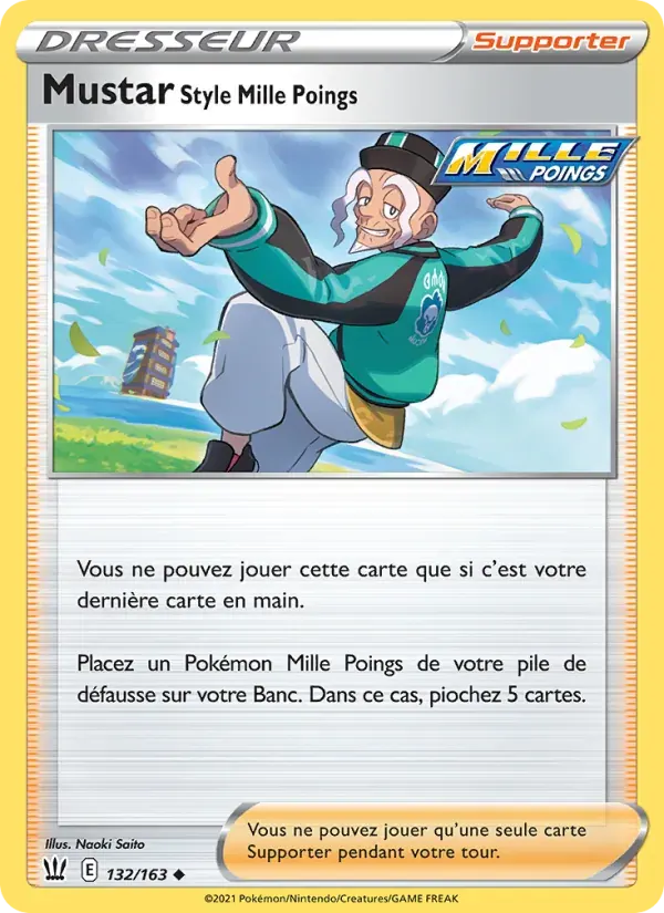 Mustar Style Mille Poings — Styles de combat 132 French Pokémon card