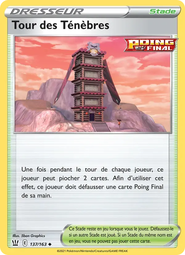 Tour des Ténèbres — Styles de combat 137 French Pokémon card