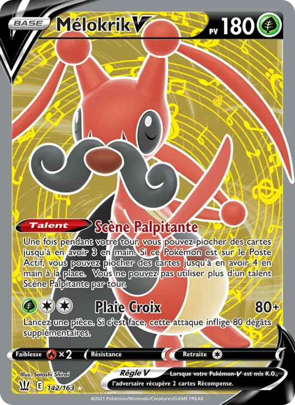 Mélokrik V — Styles de combat 142 French Pokémon card