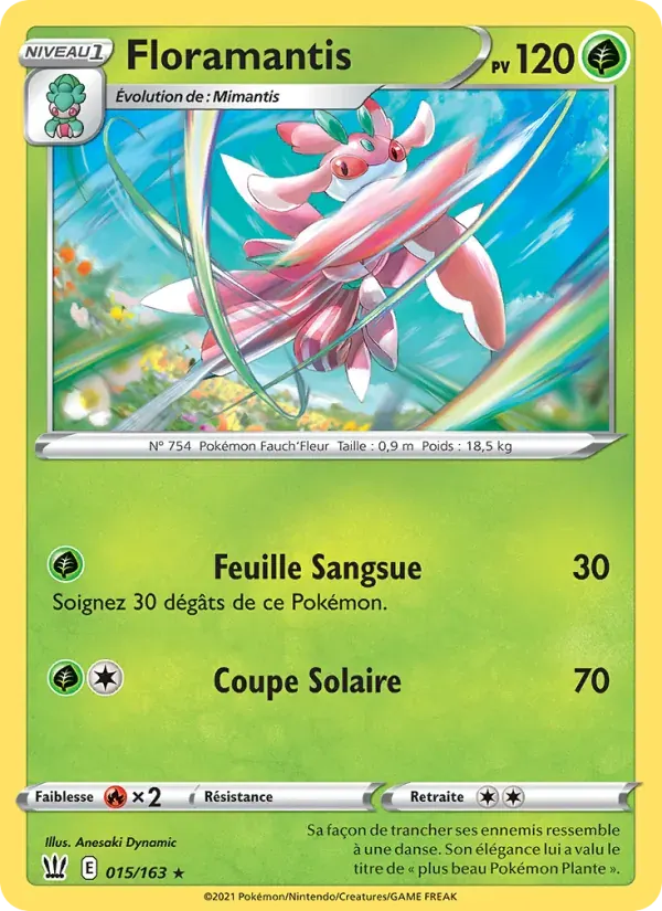 Floramantis — Styles de combat 15 French Pokémon card