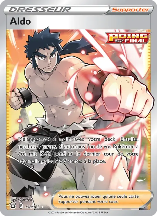 Aldo — Styles de combat 158 French Pokémon card