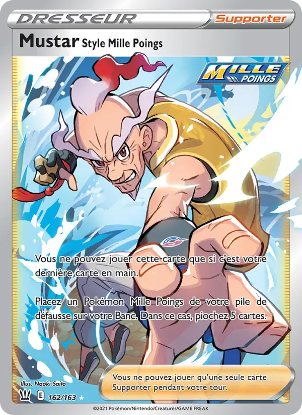Mustar Style Mille Poings — Styles de combat 162 French Pokémon card