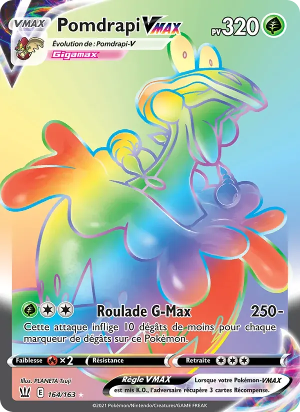 Pomdrapi VMAX — Styles de combat 164 French Pokémon card