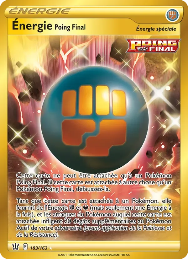 Énergie Poing Final — Styles de combat 183 French Pokémon card