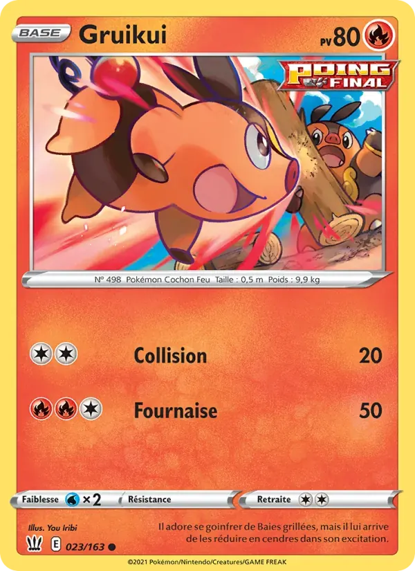 Gruikui — Styles de combat 23 French Pokémon card