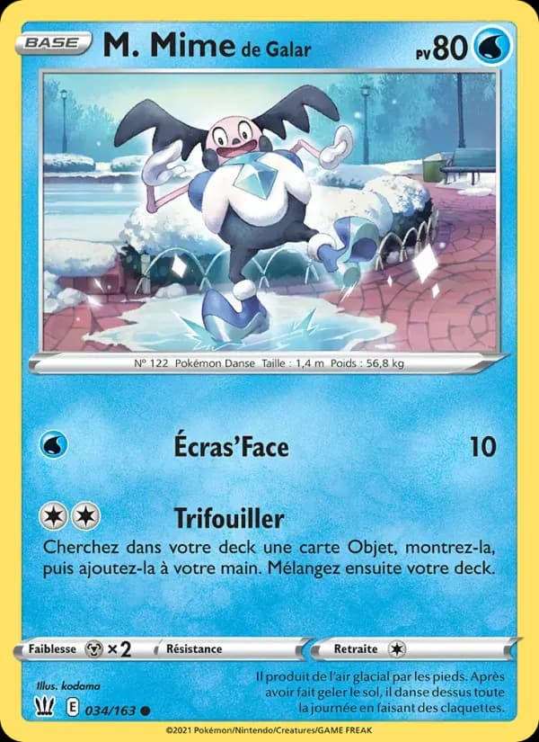 M. Mime de Galar — Styles de combat 34 French Pokémon card