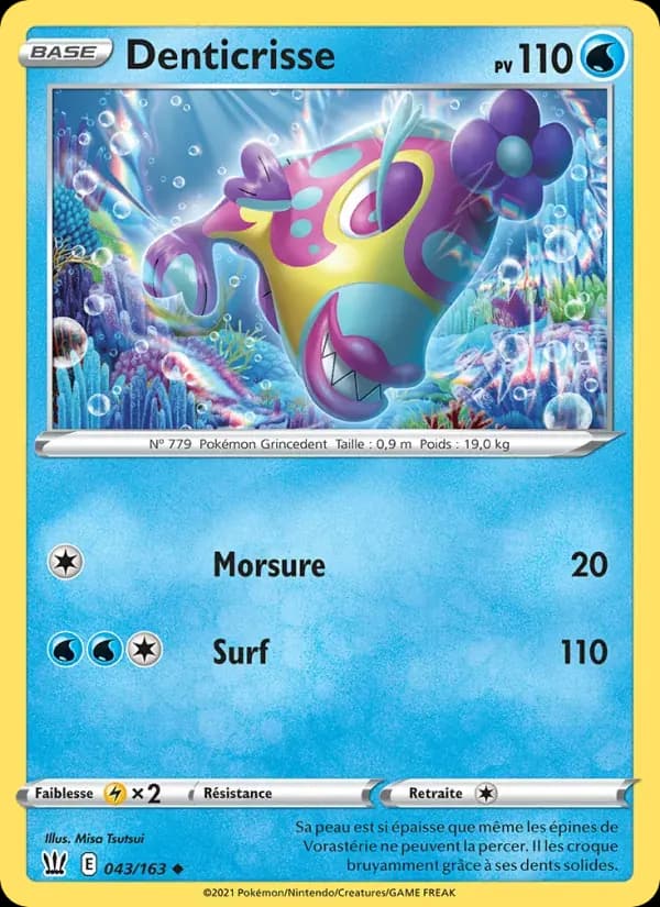 Denticrisse — Styles de combat 43 French Pokémon card