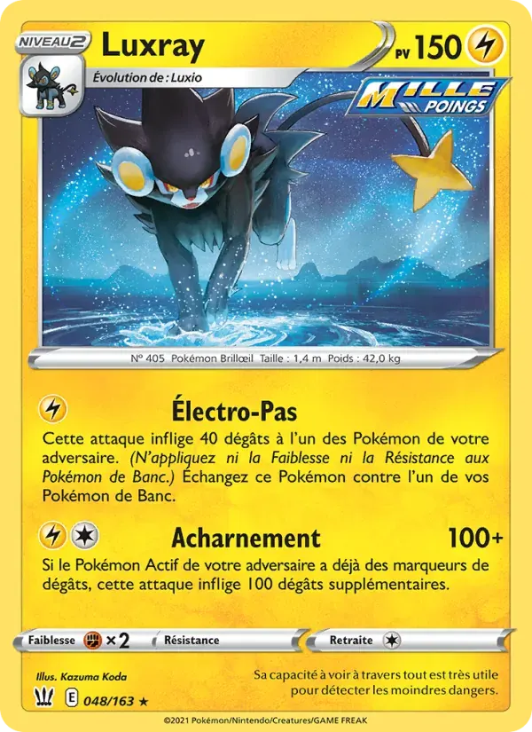 Luxray — Styles de combat 48 French Pokémon card