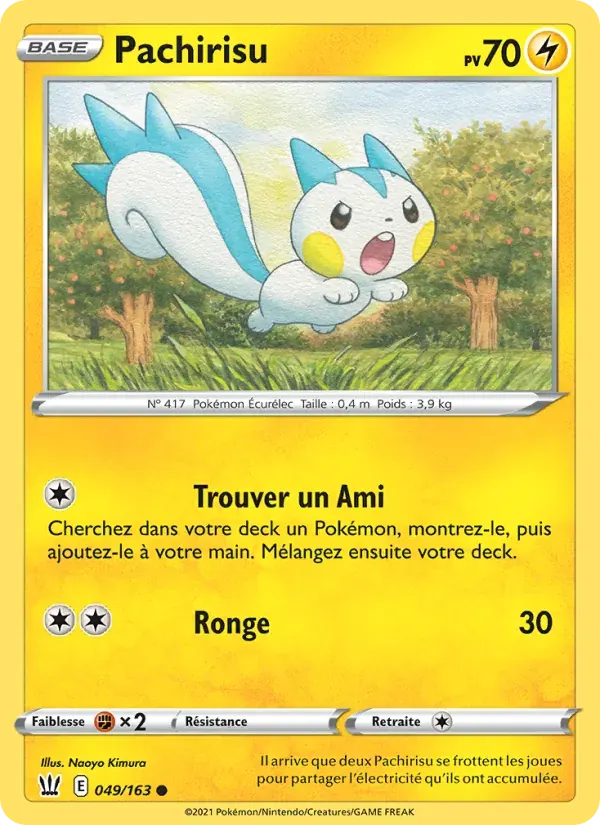 Pachirisu — Styles de combat 49 French Pokémon card