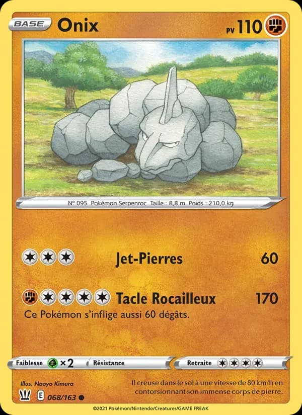 Onix — Styles de combat 68 French Pokémon card