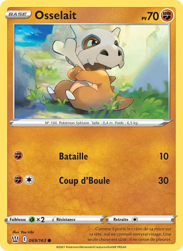 Osselait — Styles de combat 69 French Pokémon card