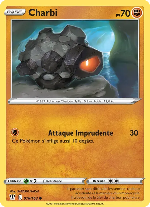 Charbi — Styles de combat 78 French Pokémon card