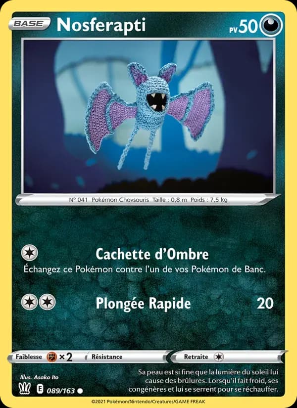 Nosferapti — Styles de combat 89 French Pokémon card