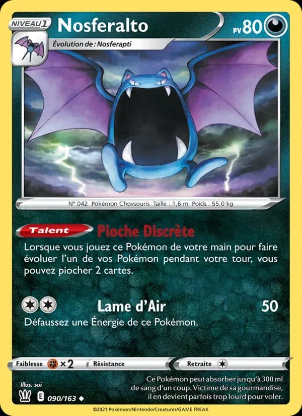 Nosferalto — Styles de combat 90 French Pokémon card