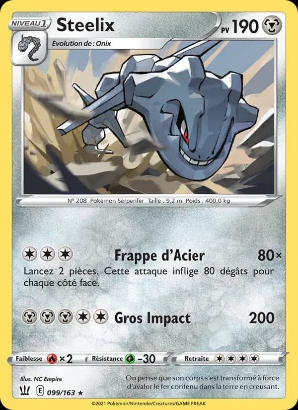 Steelix — Styles de combat 99 French Pokémon card