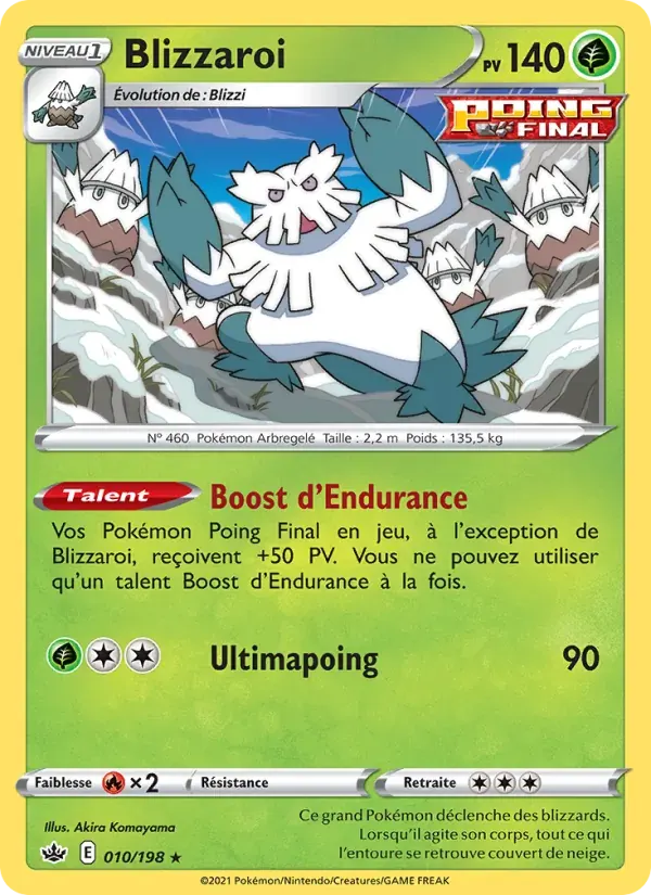 Blizzaroi — Règne de Glace 10 French Pokémon card