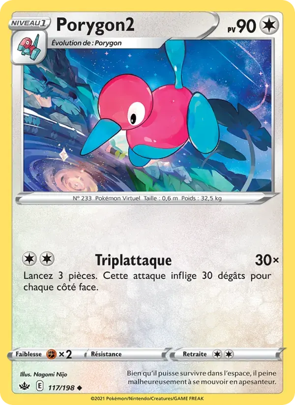 Porygon2 — Règne de Glace 117 French Pokémon card