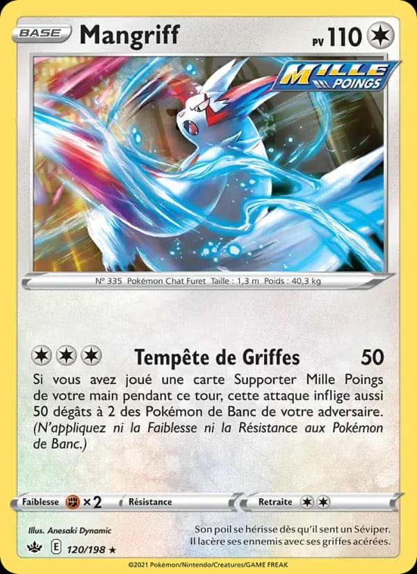 Mangriff — Règne de Glace 120 French Pokémon card