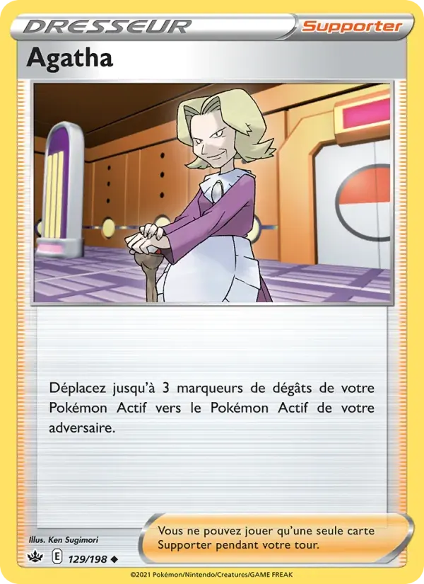 Agatha — Règne de Glace 129 French Pokémon card