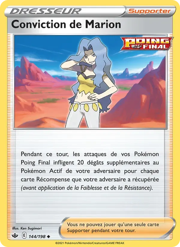 Conviction de Marion — Règne de Glace 144 French Pokémon card